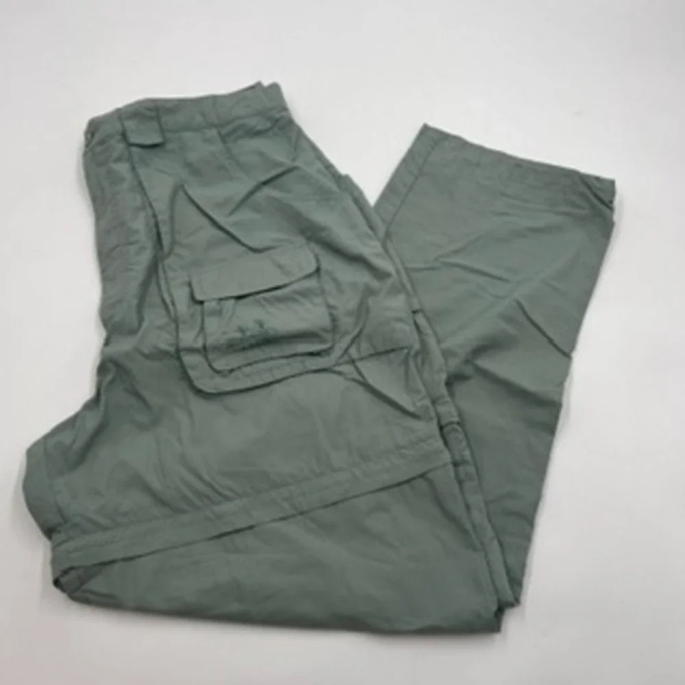 Cabella Guidewear Mens Sage Green Convertible Cargo Pants Hiking‎ Shorts 32x31